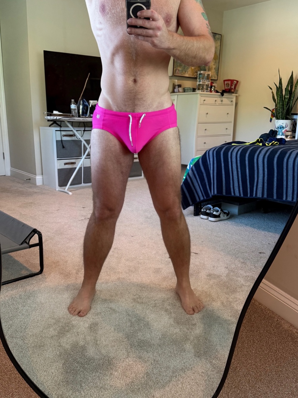 Men's Nasty Pig Pink Swim Briefs XXL